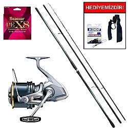 Shimano Ultegra XR Surf Tubular 450 Cm Max 250 Gr&Shimano 24 Fliegen 35 SD Profesyonel Surf Seti - Shimano