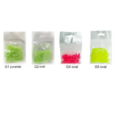 Silikon Boncuk Soft Fosforlu 100p - 2