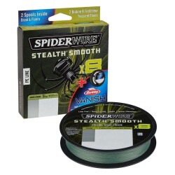 Spider Wire 8 Braid & Fluorocarbon Duo Spool System 150 & 50m Moss Green/Clear - SPIDERWIRE