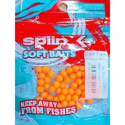 SPIINX BALIK YUMURTASI 6MM 70P UV ORANGE - 2