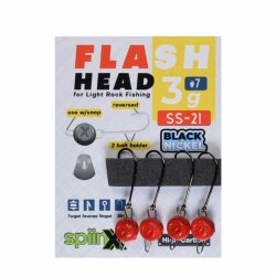 SPIINX FLASH HEAD JIGHEAD KIRMIZI #6 4P - SPIINX