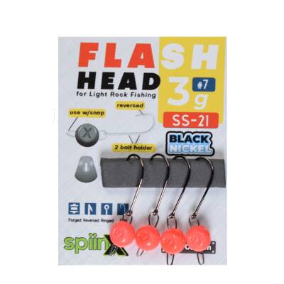 SPIINX FLASH HEAD JIGHEAD UV PEMBE 2.2G #6 4P - 1