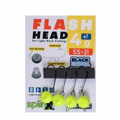 SPIINX FLASH HEAD JIGHEAD UV SARI 2G #10 4P - 1