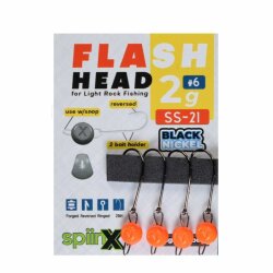 SPIINX FLASH HEAD JIGHEAD UV TURUNCU #7 4P - SPIINX