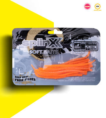 SPIINX ISOME SİLİKON 11CM 14P GLOW ORANGE GUM - 4