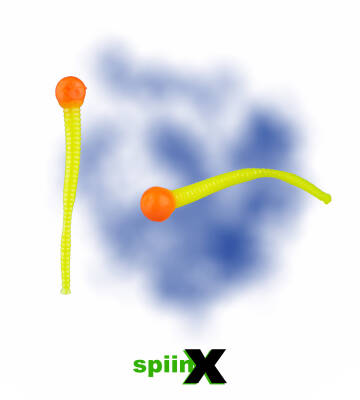 SPIINX MICE TAIL SİLİKON 8CM 12P ORANGE CHARTREUSE - 1