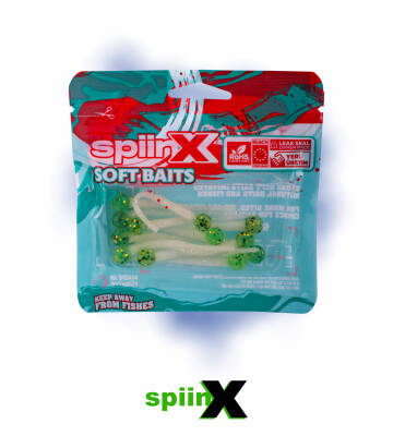 SPIINX MICE TAIL SİLİKON 8CM 12P PINEAPPLE CLEAR - 2