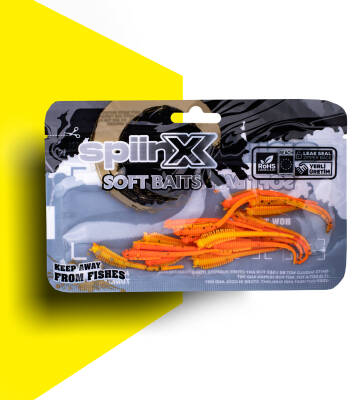 SPIINX SANDWORM SİLİKON 6CM 18P FIRE TIGER - 1