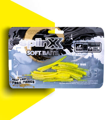 SPIINX SANDWORM SİLİKON 6CM 18P GLOW LEMONADE - 1