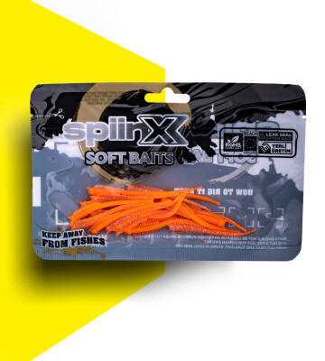 SPIINX SANDWORM SİLİKON 6CM 18P GLOW ORANGE GUM - 1