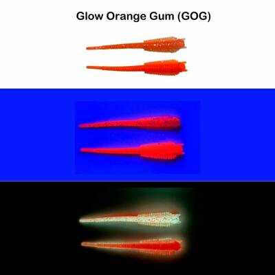 SPIINX SANDWORM SİLİKON 6CM 18P GLOW ORANGE GUM - 2
