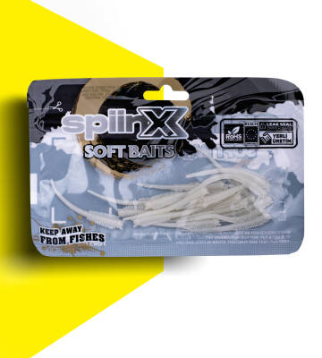 SPIINX SANDWORM SİLİKON 6CM 18P GLOW PEARL WHITE - 1