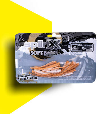 SPIINX SANDWORM SİLİKON 6CM 18P MILKY TAN - 1