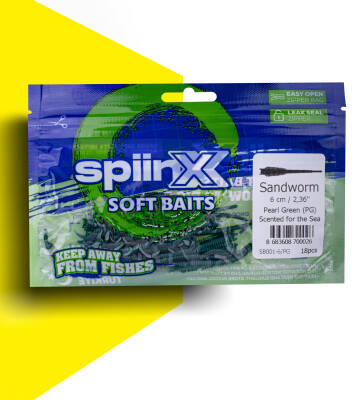 SPIINX SANDWORM SİLİKON 6CM 18P PEARL GREEN - 1