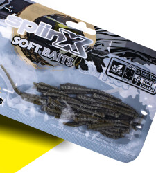 SPIINX SANDWORM SİLİKON 6CM 18P ROCK OIL - 2