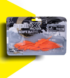 SPIINX SANDWORM SİLİKON 6CM 18P UV ORANGE - 4