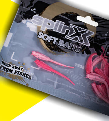 SPIINX SANDWORM SİLİKON 6CM 18P UV SUGAR PINK - 2