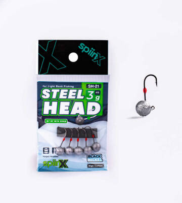 SPIINX STEEL HEAD JIGHEAD HAM #8 5P - 1