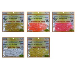 TWISTER TAIL, 6 CM,10P - RIVER