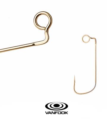 VANFOOK AJ-21G AJY HOOK GOLD 10P #4 - 1