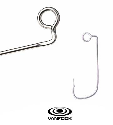 VANFOOK AJ-21S AJY HOOK SILVER 10P #6 - 1