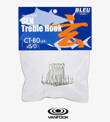 VANFOOK CT-80 TREBLE EXH SILVER 4P #5/0 - 3