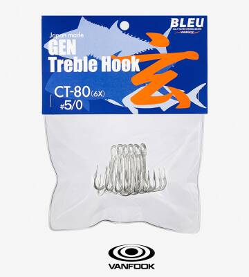 VANFOOK CT-80 TREBLE EXH SILVER 4P #5/0 - 3