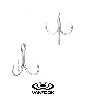 VANFOOK DT-58S TREBLE MH SILVER 8P #8 - 1