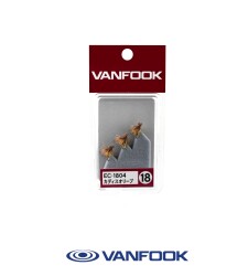 VANFOOK EC-1804 ELK HAIR CADDIS FLY 3P #18 - 3