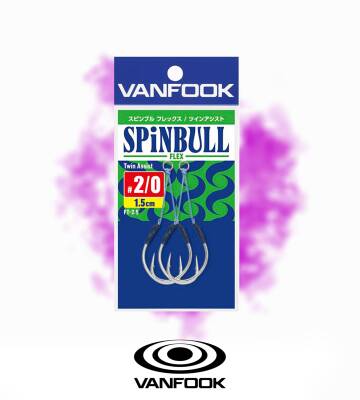 VANFOOK FT-1.5 SPINBULL FLEX ASIS 1.5 CM 2P #2/0 - 1