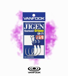 VANFOOK GR-71 JIGEN GRIPPY REAR ASSIST 3P #5/0 - 3