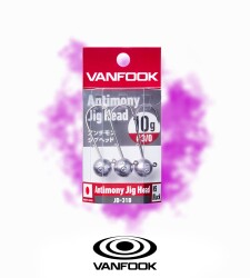 VANFOOK JD-31B ANTIMONY JIG HEAD NS BK 4P 10G #1/0 - 2