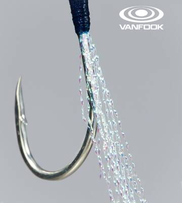 VANFOOK JGR-45 JIGEN GLITTER STD ASIS 2P #2/0 - 2