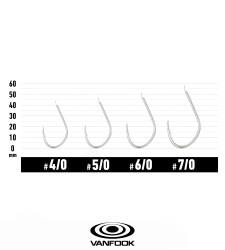 VANFOOK JH-30 JIGEN HYPER SILVER 5P #7/0 - 2