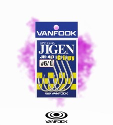 VANFOOK JH-40 JIGEN GRIPPY SILVER 5P #6/0 - 3