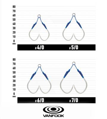 VANFOOK JHS-54 JIGEN HYPER S TWIN ASSIST 2P #5/0 - 2