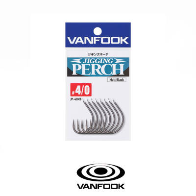 VANFOOK JP-40MB JIGGING PERCH MATT BLACK 6P #4/0 - 3