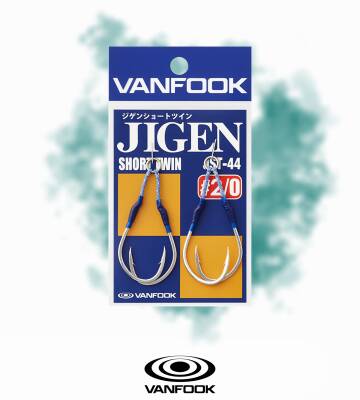 VANFOOK JST-44 JIGEN SHORT TW ASIS 1.2CM 2P #2/0 - 2