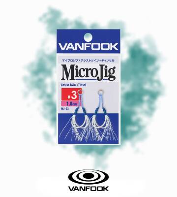 VANFOOK MJ-03 MICRO JIG TINSEL ASSIST 1CM 2P #3 - 1