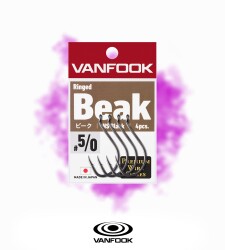 VANFOOK RINGED BEAK NS BLACK 4P #5/0 - 3
