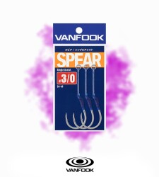 VANFOOK SA-60 SPEAR SINGLE ASSIST 3P #3/0 - 2