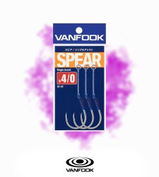 VANFOOK SA-60 SPEAR SINGLE ASSIST 3P #4/0 - 2