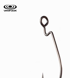 VANFOOK WORM-48F LARGE EYE FS BK 7P #4 - 2