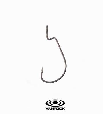 VANFOOK WORM-48F LARGE EYE FS BK 8P #6 - 1
