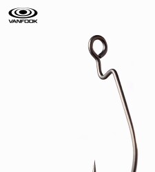 VANFOOK WORM-55B FLAT NS BLACK 5P #3/0 - 2