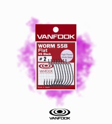 VANFOOK WORM-55B FLAT NS BLACK 8P #2 - 3