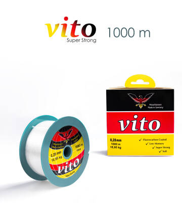 VİTO 0,28 1000M BOBİN MİSİNA ŞEFFAF - 1