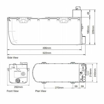 Whale 8 Litre Gazlı Araç İçi ve Altı Uyumlu Karavan Su Isıtıcı - 3