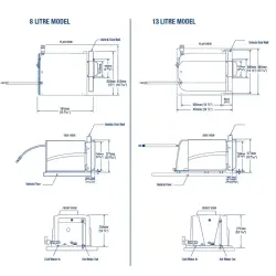Whale WH0822 8 Litre Gazlı Karavan Su Isıtıcı - 2