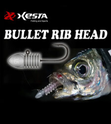 XESTA BULLET RIBHEAD JIG HEAD #8 4P 0.6G - 3